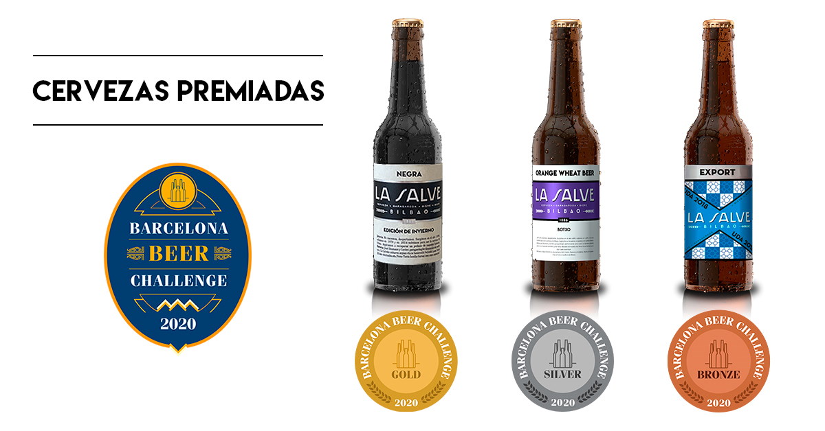 Barcelona Beer Challenge 2020 premia 3 cerevezas de LA SALVE - La Salve Bilbao