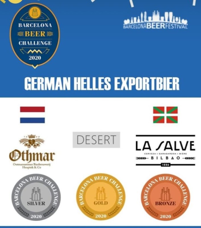 LA SALVE Export, Medalla de Bronce en Barcelona Beer Challenge 2020 - LA SALVE Bilbao