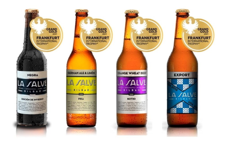 Cervezas premiadas en el Frankfurt Trophy 2021 - LA SALVE Bilbao