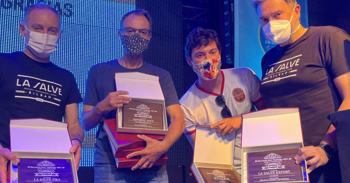 LA SALVE recoge 3 medallas en el barcelona Beer Challenge 2021 - LA SALVE Bilbao