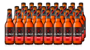 Caja de 24 botellas de 33cl de LA SALVE Munich. Nuestra cerveza tostada.