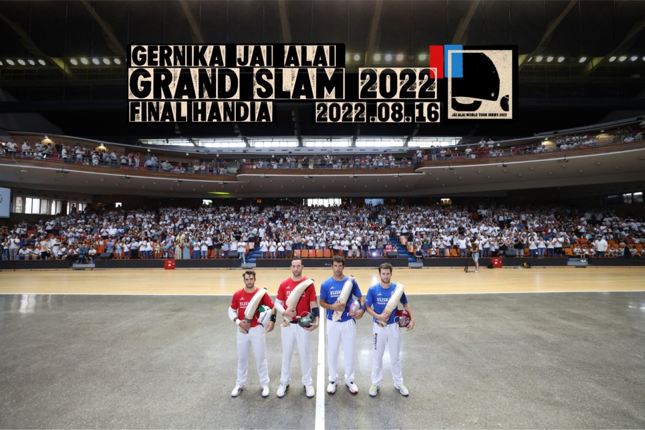 AYER TUVO LUGAR LA GRAN FINAL DEL GERNIKA JAI ALAI GRAND SLAM, PATROCINADO POR LA SALVE, CON EL TRIUNFO DE OLHARAN y LÓPEZ QUE SE HICIERON CON LA DISPUTADA TXAPELA