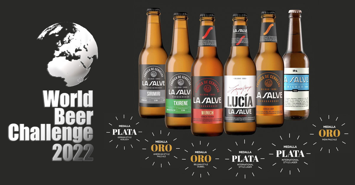 Medallas de LA SALVE en el World Beer challenge 2022 - LA SALVE
