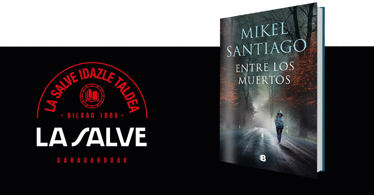 Mikel Santiago en LA SALVE Idazle Taldea en el Café Iruña