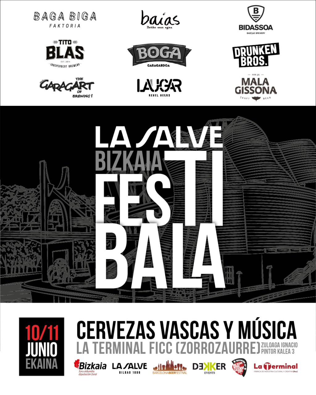 ESTE FIN DE SEMANA 10 Y 11 DE JUNIO. EL MEJOR PLAN CON   LA SALVE BIZKAIA FESTIBALA